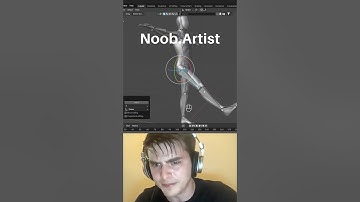 Noob vs Pro artist: Rigging a character #blendertutorial #blender #blendercommunity #blender3d #b3d