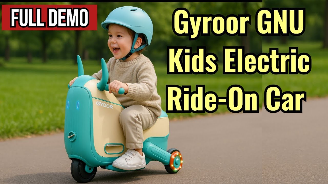 Gyroor GNU Kids Electric Ride-On Car / luggage