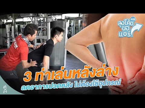 3 ท่าเล่นหลังล่าง ลดอาการปวดหลัง ไม่ต้องใช้อุปกรณ์ | ลุงโค้ชขอแชร์ | Health Me Fit