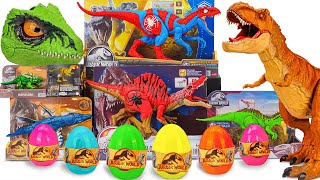 Jurassic World Unboxing Review| Trex HUGE ,Easter Dinosaur Eggs ,Giganotosaurus Mask | ASMR