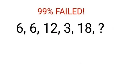 6, 6, 12, 3, 18, ? Answer is not 82. Literally 99% failed this Ukraine series test! Can u? #ukraine
