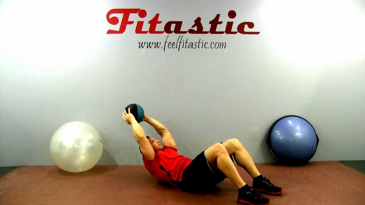 Over Head Medicine Ball Crunch YouTube