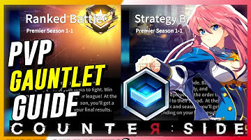 CounterSide - PVP Gauntlet Guide For Beginners | Character Recommendation