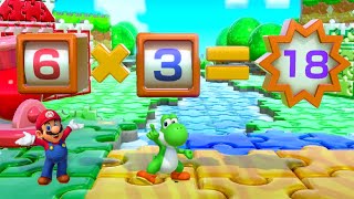 Super Mario Party Minigames - Yoshi vs Mario vs Luigi vs Peach (Master CPU)