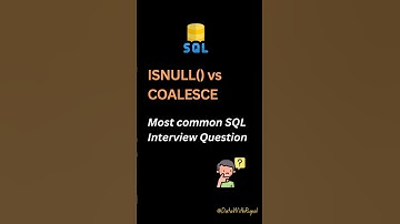 #day 6/100 | 🔥ISNULL() vs COALESCE | SQL Interview Preparation | Don’t get confused #shorts