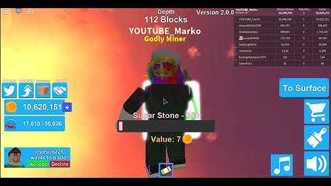 ROBLOX FREE GAME CANDY Mining Simulator Part 34