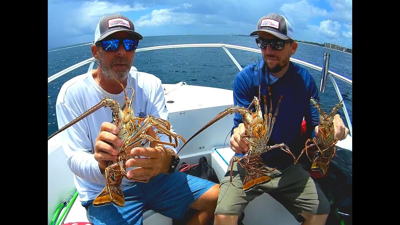 Slow Jigging & Diving South Florida...How to Catch Lobsters... CRAZY