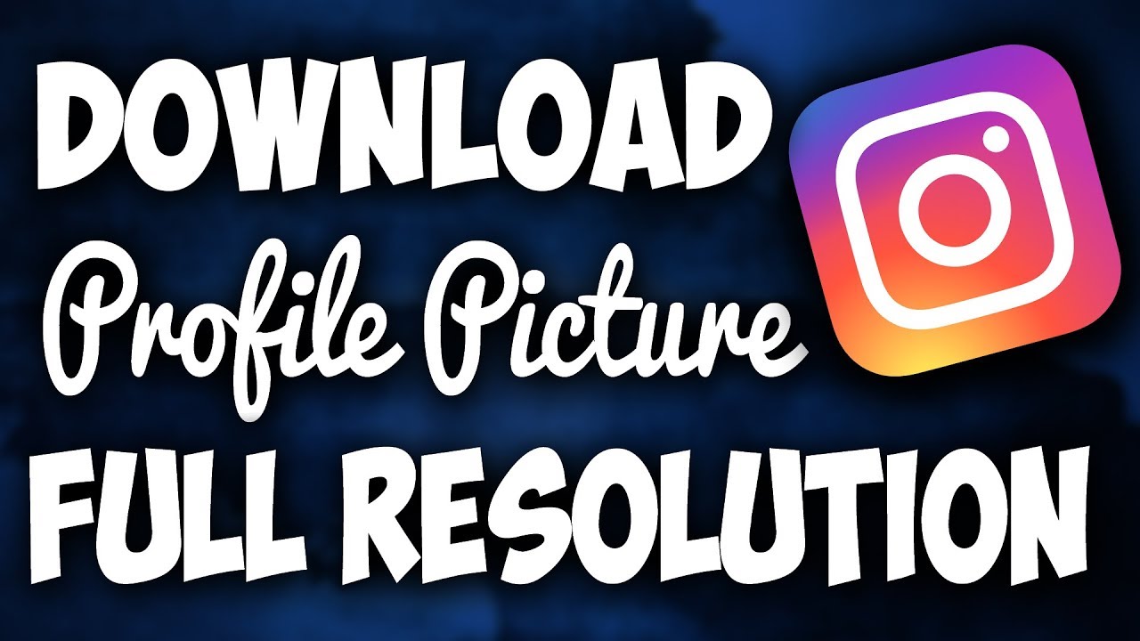 Tutorial: Download Instagram Profile Picture in Full-size : r