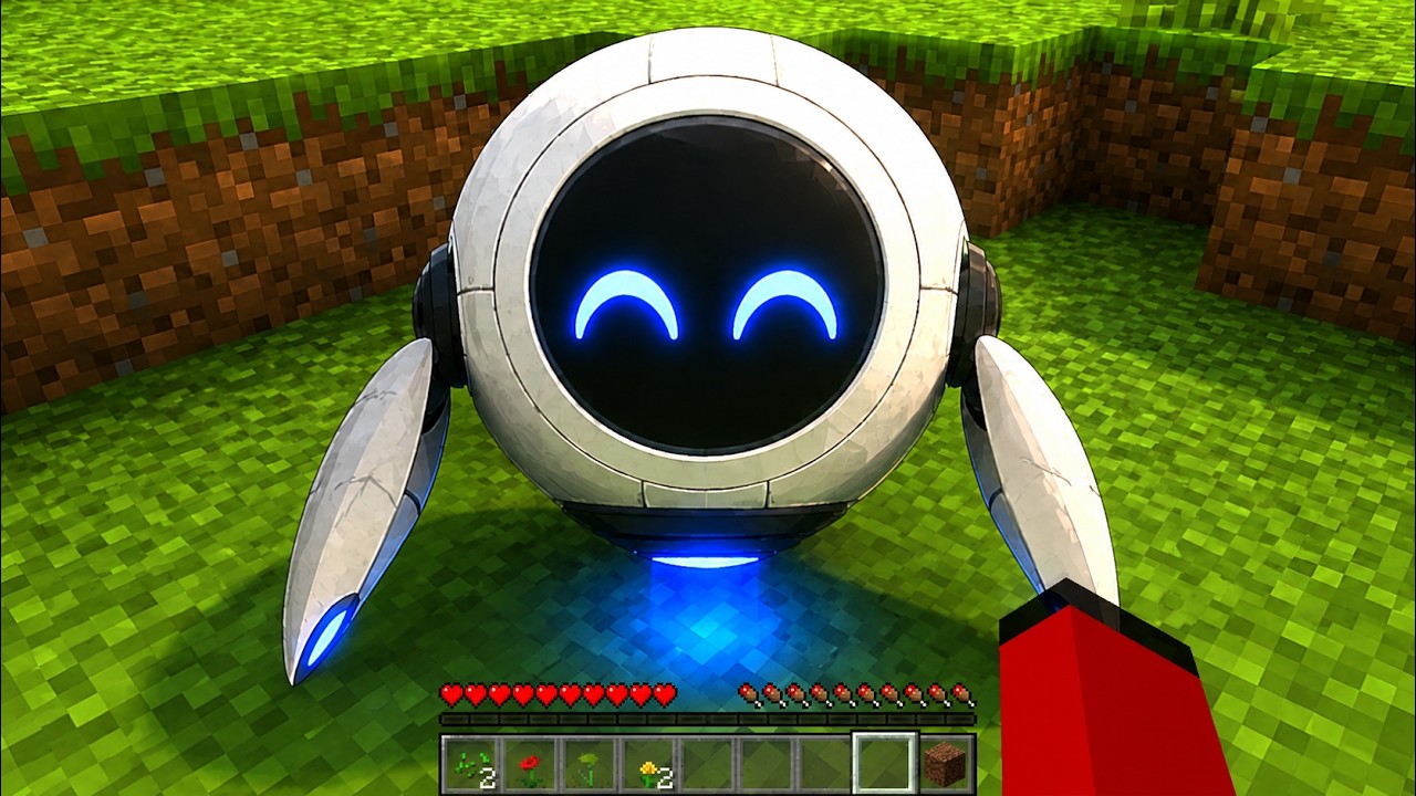 宇宙から落ちてきた謎のAIロボット『ガガピー』【マイクラ映画】