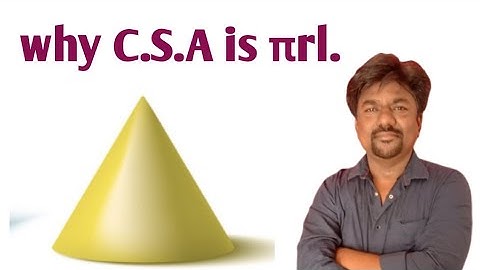 why curved surface area of cone is πrl I cone ka csa I 8th I 9th I 10th I state I CBSE I