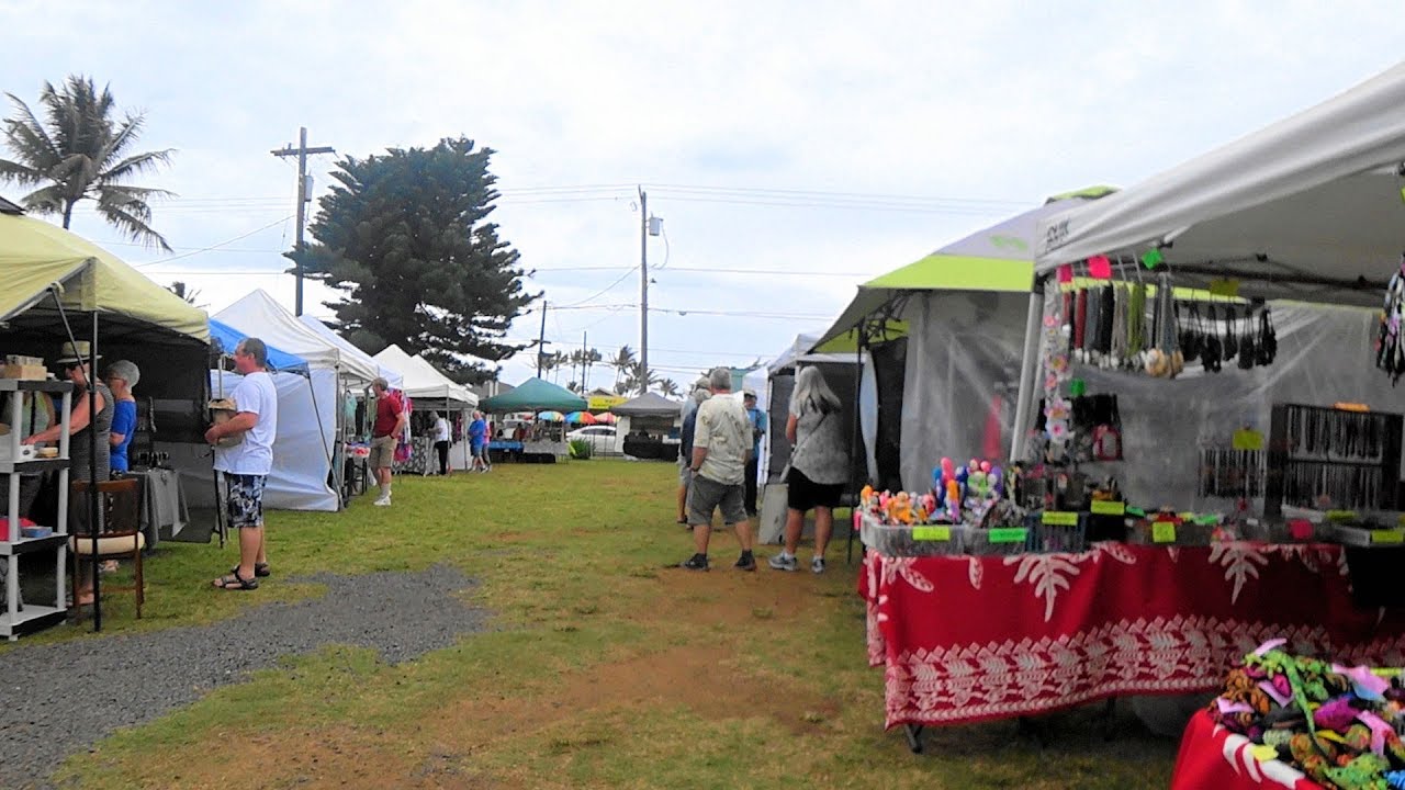 カパア サタデイズ ギフトフェアー ：Kapaa Saturdays Gift Fair Kapa'a First Hawaiian Church. /ぶらり旅ハワイ YouTube