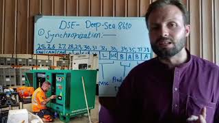 Deep-sea 8610 generators synchronization wiring diagram explanation