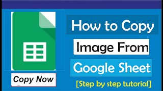 How To Copy Image From Google Sheets