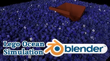 Blender Lego Ocean Simulation with RiggidBody