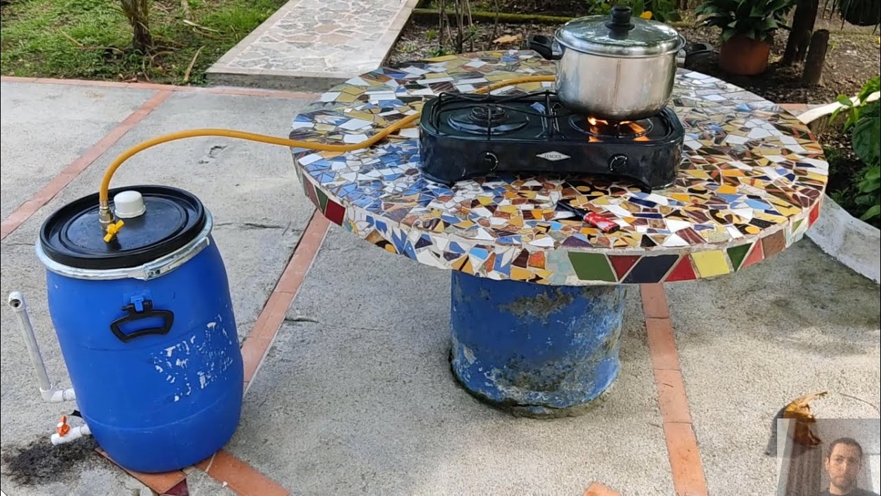 Biodigestor funcionando  Gas free