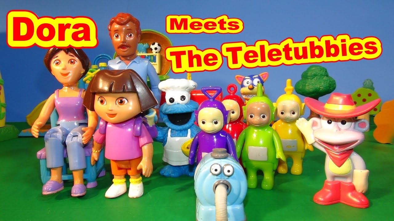 Dora The Explorer Meets The Teletubbies with Cookie Monster Chef