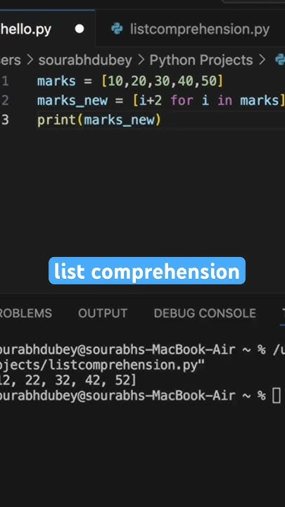 Normal code VS List comprehension in python #python #pythonforbeginners ...