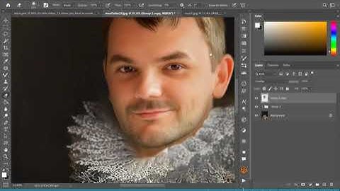 The process of creating a Royal Portrait in Photoshop