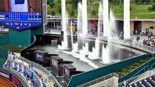 Why do the Kauffman Stadium fountains exist?