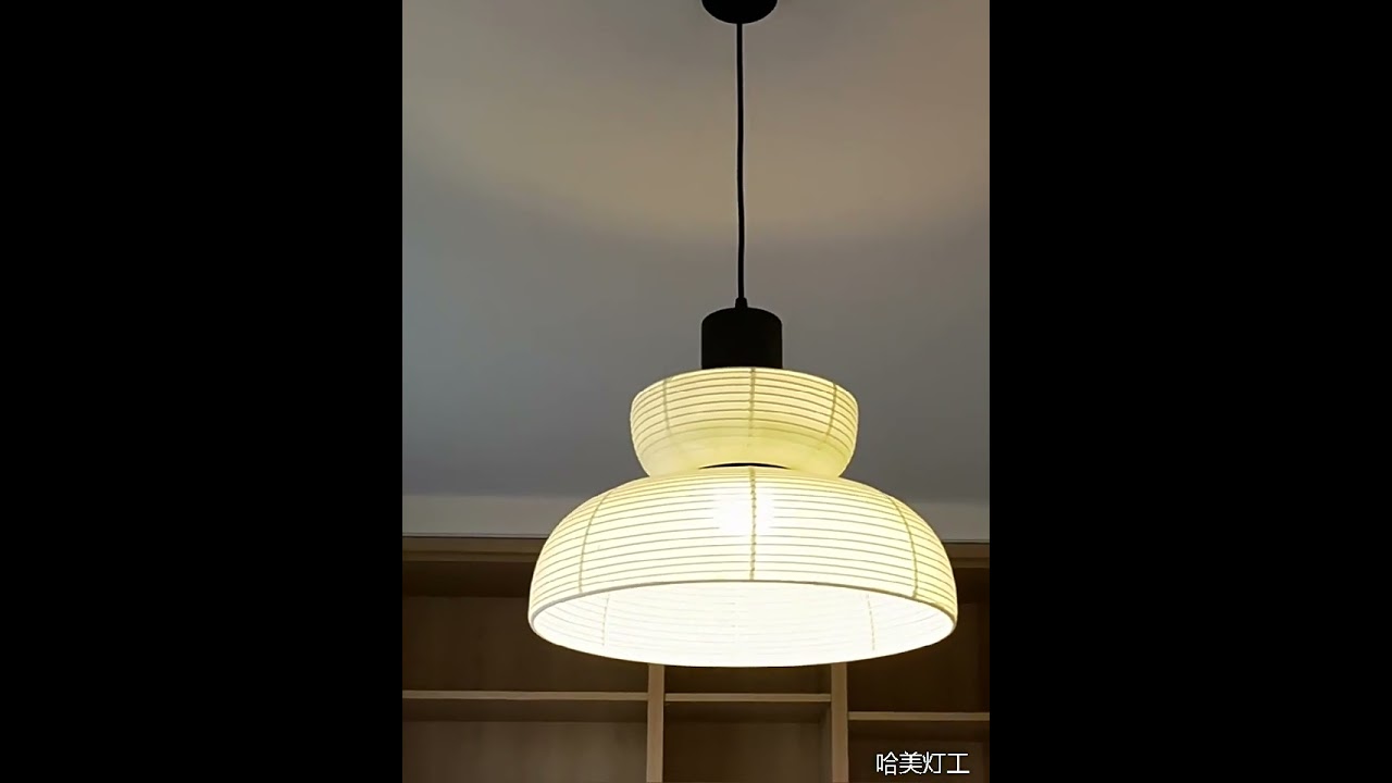 Japanese style wabi-sabi pendant lamp creative designer fabric pendant light
