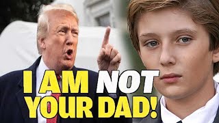 BABY POOR! A few hours ago!! Donald Trump angrily shouted at Barron: "I am not your father"