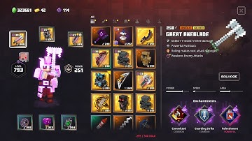 Minecraft Dungeons Turtle Squid Cake Healing Knight Build Apoc+25 Obsidian Pinnacle