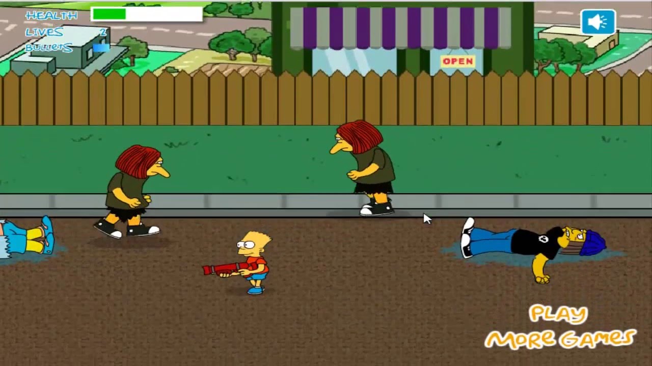 The Simpsons Shooting Game - Online Game For Kids