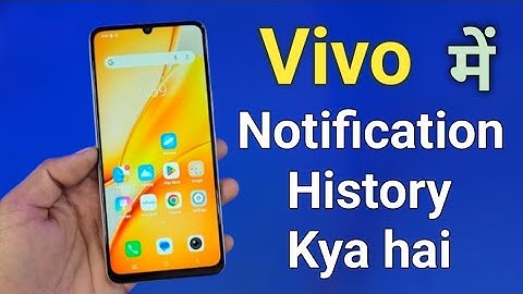 vivo S1 pro me notification history on kaise kare, vivo S1 pro notification history setting