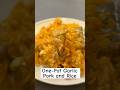 One-pot garlic pork and rice — hearty, flavorful, and so easy to make! #onepotmeal #asmr #homecook
