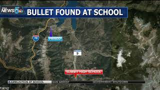 Law enforcement responds to Summit High School after bullet found