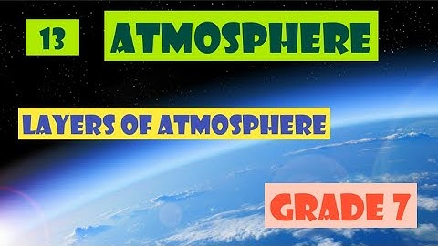 Atmosphere |Grade 7|Unit 13|Science|English medium |part 1
