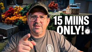 You Only Need 15 Minutes to Build a Great Model Railroad