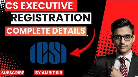 How to Register for CS Executive | CS Professional | Complete Registration Process Step by Step|#cs 