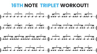16th Note Triplet Exercises (Rhythm Practice) 🎶