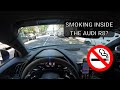 Audi r8 v10 plus pov city driving