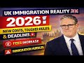 UK Visa Update 2026 🚨  Rising Immigration Costs, Stricter Policies &amp; Final Deadlines