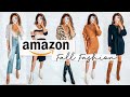 Trying on AMAZON Fall Clothing - Cozy Fashion & Everyday Jewelry under $40 Amazon haul | Miss Louie