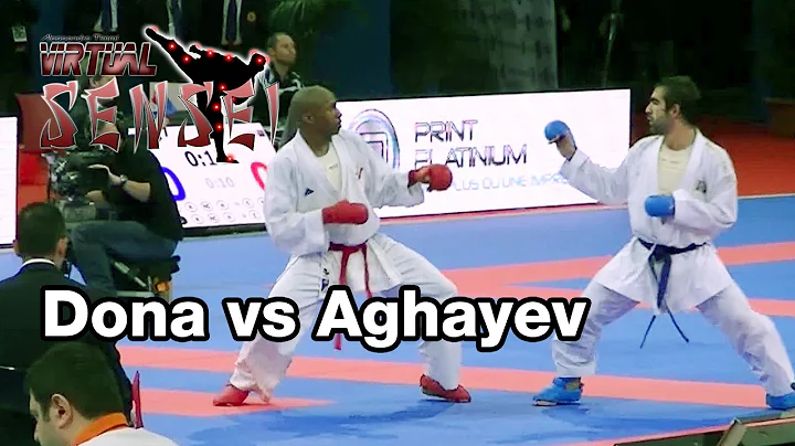 Dona vs Aghayev - Male kumite -75 kg - 21st WKF World Karate Championships Paris Bercy 2012