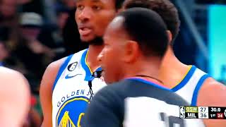 Steph Curry and Steve Kerr MAD Teqnical Foul Warriors vs Bucks