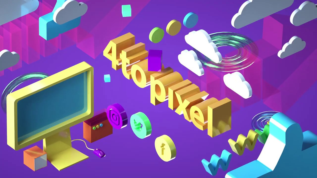 4to pixel animated illustration | 3D Loopers - YouTube