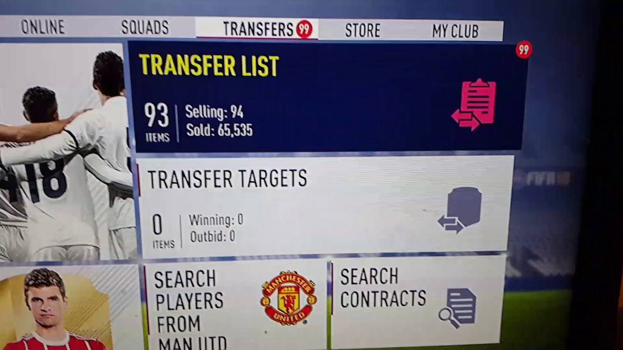 Fifa 18 transfer market glitch