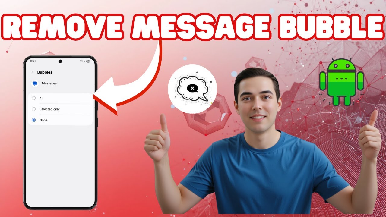 Updated Solution: Remove Message Bubble on Android - Simple Steps - YouTube