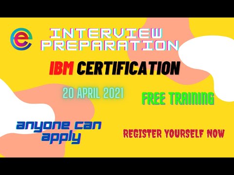 IBM Training | IBM Certifications | IBM 5 days free workshops | Interview preparation tips