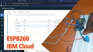 How to send DHT Data from ESP8266 to IBM Cloud | Using Watson IoT Platform
