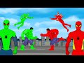 Red Hulk -Red Spiderman -Red Ironman VS Blue Hulk -Blue Spiderman -Blue Ironman |SUPER HEROES MOVIES