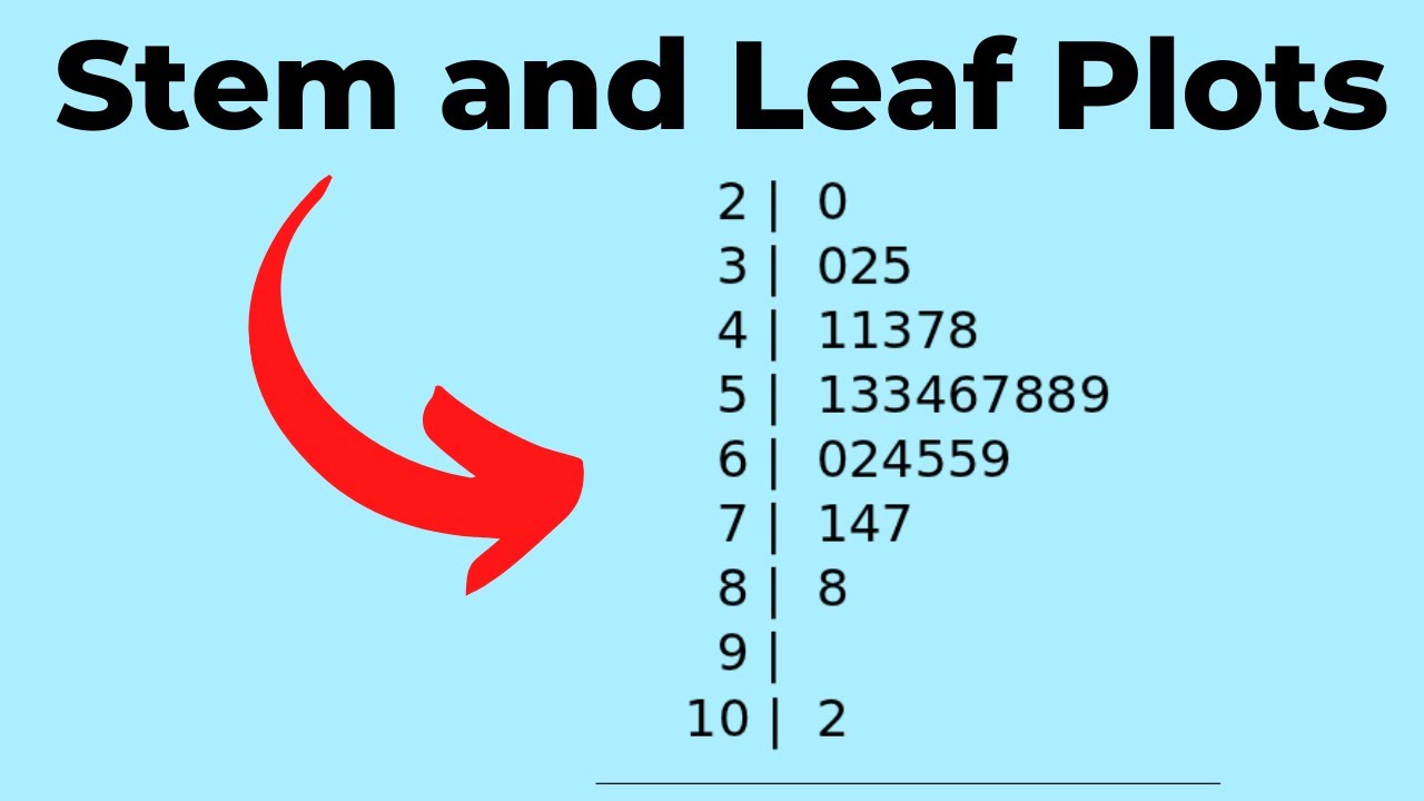 Create a Stem and Leaf Plot