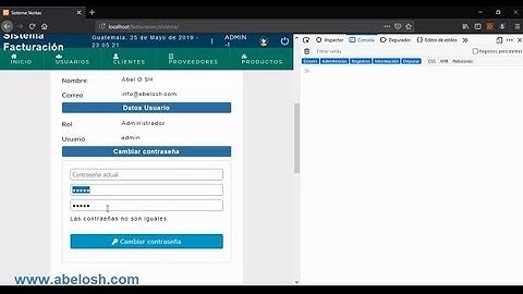 Actualizar Contraseña con AJAX - Parte 1 ( Sistema facturación en PHP y MySql) - 76
