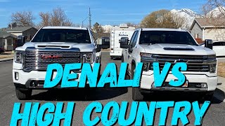 2021GMC Denali 3500 vs 2021 Chevrolet High Country 3500