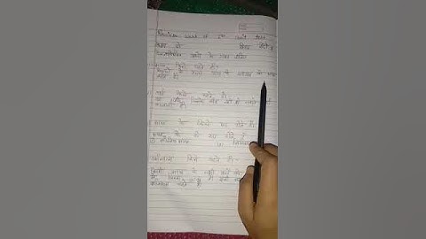 Revision Work of 1st Unit Test session 2021-22 2nd Hindi