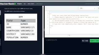 SQL Hackerrank Solved Problems of Select By ID SQL Problem | SQL tutorial for beginners